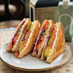 Club Sandwich — Philadelphia, Cavolo Viola, Pomodoro, Avoc…