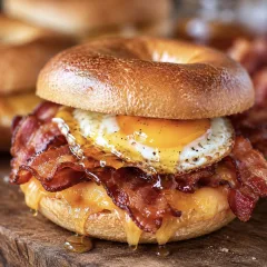 Sunny Egg & Bacon Bagel