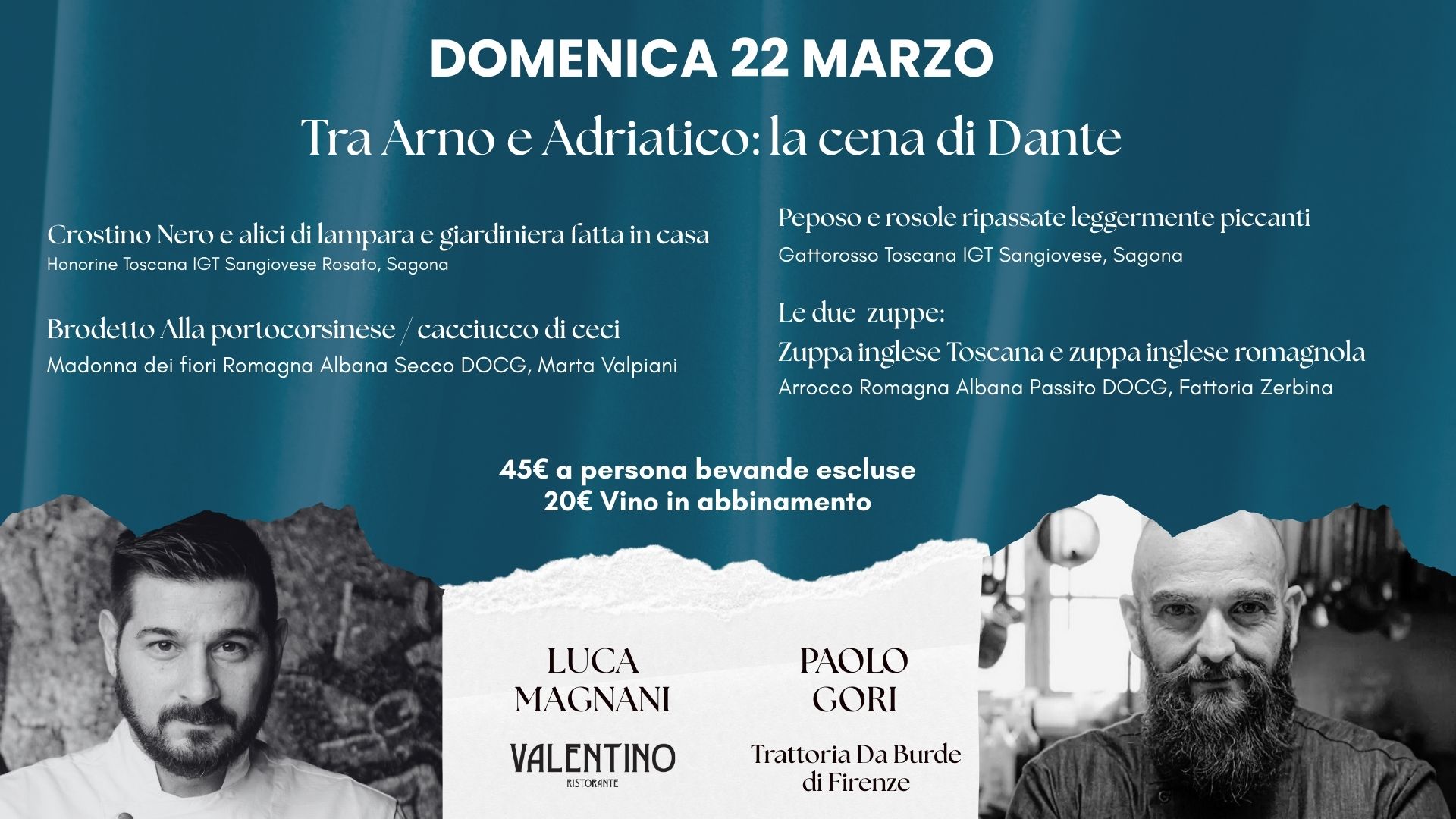 Tra Arno e Adriatico: la cena di Dante